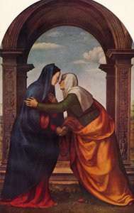 ヴィジテーション』1503年、1938年 作： Mariotto di Bigio di Bindo Albertinelli