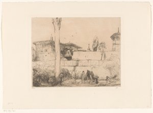 クリミアのバチ・セライ宮殿 作： Marius Bauer (signed by artist)