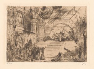 シバの女王の訪問 作： Marius Bauer (signed by artist)