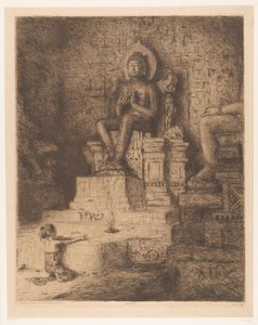 Mendoet (オブジェクトの元のタイトル) H.M. 女王の銀婚式の際のインドの賛辞 (オブジェクトの元のシリーズ タイトル) 作： Marius Bauer (signed by artist)