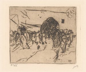 コンスタンティノープルのゲート 作： Marius Bauer (signed by artist)