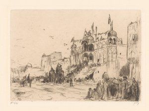 ジェイポールの通り 作： Marius Bauer (signed by artist)