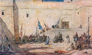 祭りの日」1910年頃 作： Marius Bauer