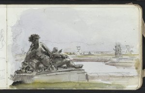 ベルサイユの庭にある水の精の像 作： Marius Bauer