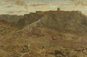 エジプトの山岳風景 作： Marius Bauer