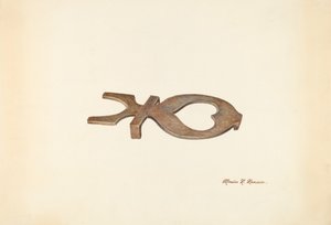 ブートジャック、1938年頃 作： Marius Hansen