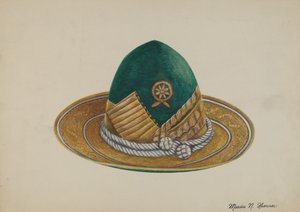 スパニッシュ・サウスウエスト帽子、1937年頃