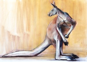 ビッグレッド（カンガルー）、2014年 作： Mark Adlington