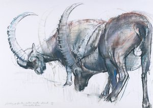 2006年冬に向けて構築（紙の上に木炭とコント） 作： Mark Adlington