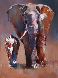 母と子牛、2018年 作： Mark Adlington