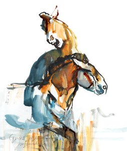 旧石器時代（Przewalski）、2013（sennelierインク、水彩、ガッシュ）