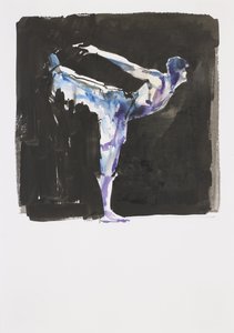 ステージ（紙にインクとトイレ） 作： Mark Adlington