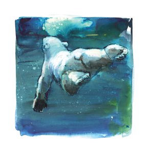 Sub Aqua、2015年（紙のミクストメディア） 作： Mark Adlington