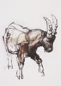 ヤングアイベックス、グランパラディソ、2005年（紙に炭とコント） 作： Mark Adlington