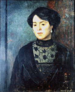 画家の妹、ソフィー 1911年頃 （油彩・キャンバス） 作： Mark Gertler