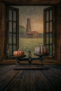 秋の窓辺の風景 作： 