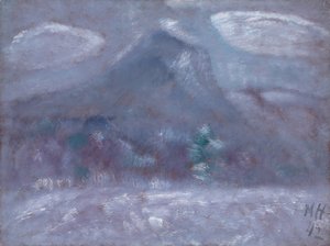 カターディン山、吹雪 作： Marsden Hartley
