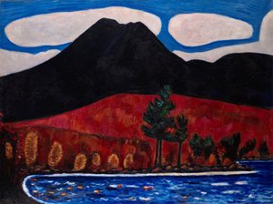 山カタディン（メイン）、秋＃2、1939-40 作： Marsden Hartley