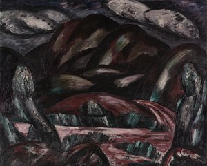 ニューメキシコ回想、1923年頃 作： Marsden Hartley