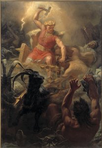 トールの巨人との戦い 作： Mårten Eskil Winge