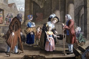 人間性のレッスン少女の教育 1790年頃（エングレーヴィング） 作： Martin Drölling