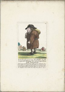 1710 年頃、ピンクフェルド作のドワーグ ファイス ノリンガー Veith Knollinger von Pinklfeldt、Baghtrager、新しく設立された Flegl Brotherhood の前任者 (オブジェクトのタイトル) Il Callotto resurcitato または Newly Furnished Small Cabinet (シリーズ タイトル) 作： Martin Engelbrecht (attributed to)