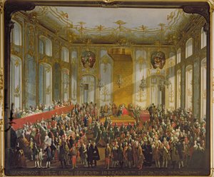1764年の聖シュテファン勲章授与式でマリアテレジア皇后（詳細は66581を参照） 作： Martin II Mytens or Meytens
