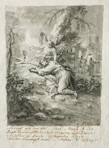オリーブ山のキリスト、1788年。 作： Martin Johann Schmidt