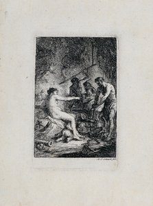 バルカンの鍛冶場のヴィーナス 作： Martin Johann Schmidt