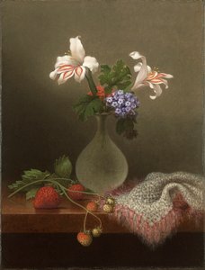 トウモロコシのユリとヘリオトロープの花瓶 作： Martin Johnson Heade