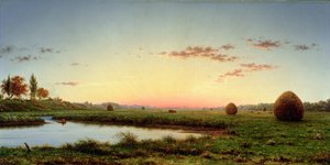 1862年のニューベリーポート湿地の干し草 作： Martin Johnson Heade