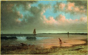 ニューイングランドの海岸のシーン 作： Martin Johnson Heade