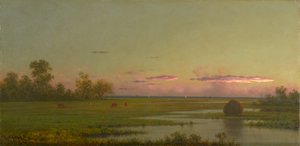 コネチカット州サウスポートのソルトマーシュ、1862-1863年頃 作： Martin Johnson Heade