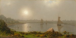 メイン州の海岸、ヨーク港 作： Martin Johnson Heade