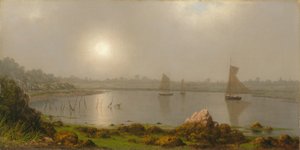 メイン州の海岸、ヨーク港 作： Martin Johnson Heade