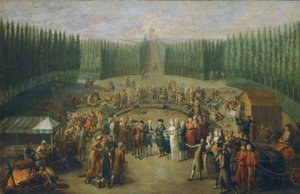 ラクセンブルクのコンコルディア神殿の礎石を置く 作： Martin Knoller