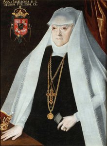 ポーランド王妃アンナ・ヤギェロン（1523-1596）の肖像画