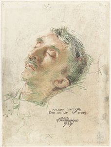 死の床でのウィレム・ウィッセン Willem Witsen sur son lit de mort (オブジェクトのタイトル) 作： Martin Monnickendam