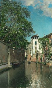 ヴェネツィアの運河、1880年頃（キャンバスに油彩） 作： Martín Rico y Ortega