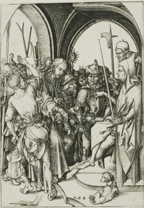 アンナスの前のキリスト 作： Martin Schongauer