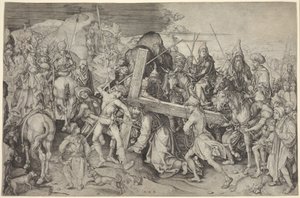 十字架を背負うキリスト 作： Martin Schongauer