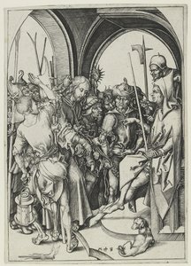 アンナスの前のキリスト 作： Martin Schongauer