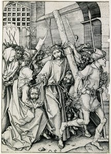 十字架を背負うキリスト 15世紀後半 作： Martin Schongauer