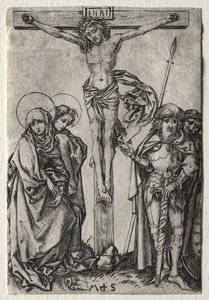 十字架上のキリスト 作： Martin Schongauer