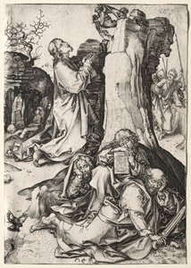 オリーブ山のキリスト。 作： Martin Schongauer
