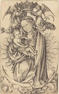 三日月のマドンナ 作： Martin Schongauer