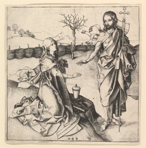 私に触れないでください。 1435-1491。 作： Martin Schongauer