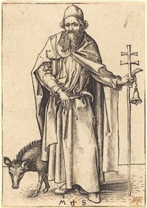 聖アントニウス 作： Martin Schongauer