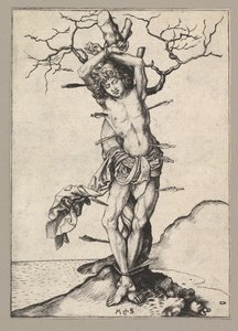 セントセバスチャン、ca。 1435-1491。 作： Martin Schongauer