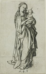 小さな聖母子立像 作： Martin Schongauer